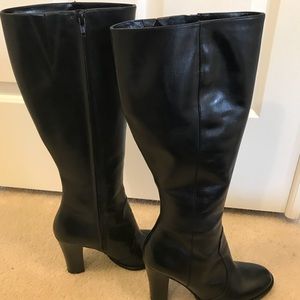 Ralph Lauren tall boots Black